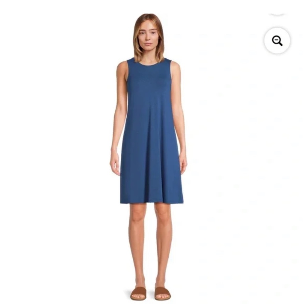 Time and Tru Women’s Blue Comet Sleeveless Fit n Flare Dress Size XL (16-18) NEW